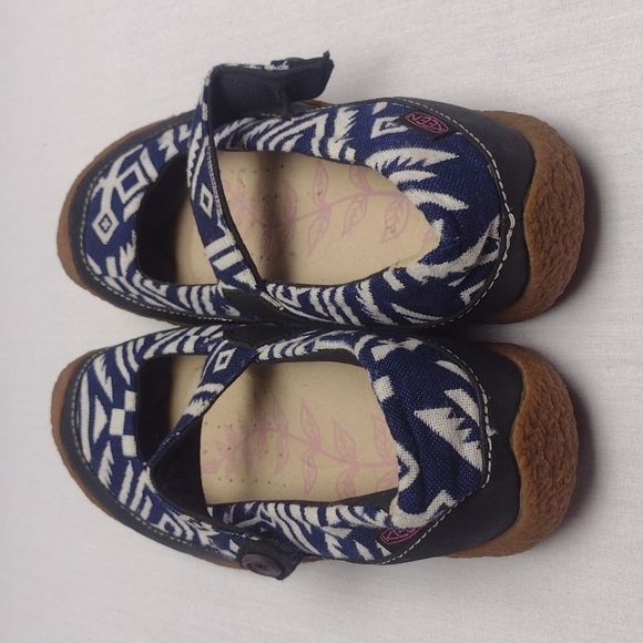 Keen Flat Harvest Mj Button Mary Jane Slip On Shoe - Picture 3 of 4